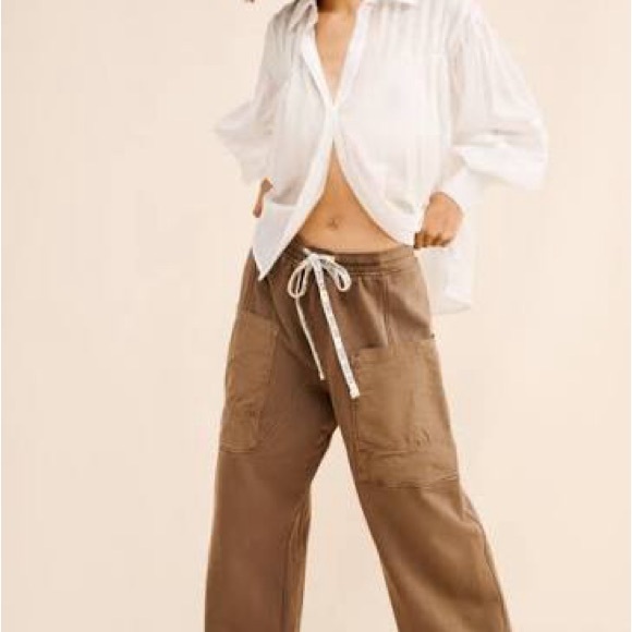 🤎 We The Free Jet set Wide-Leg Pants Large NWT - Picture 4 of 10